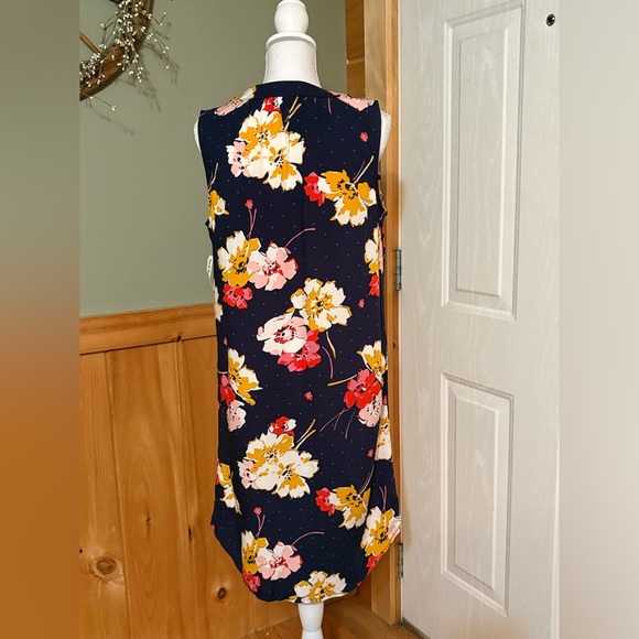 Old Navy Floral Sleeveless Dress - Navy - Lightweight size M Tall. NWT - Picture 4 of 14